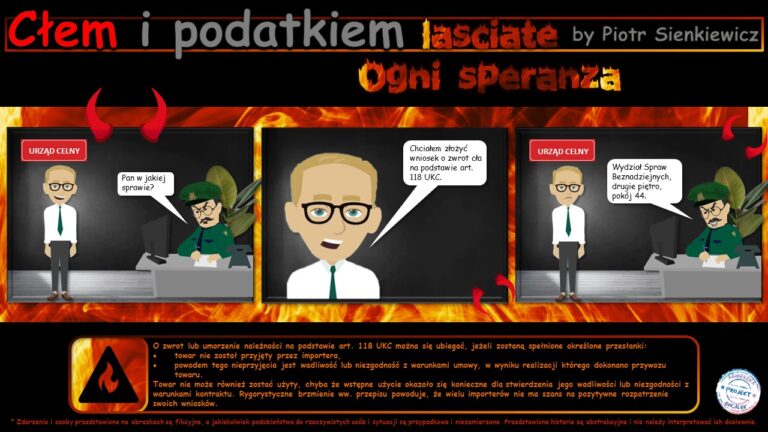 Cłem i podatkiem. Lasciate ogni speranza