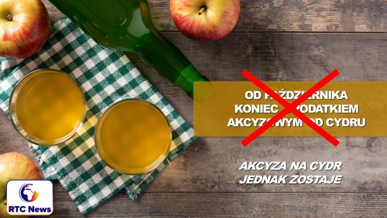 Akcyza na cydr jednak zostaje