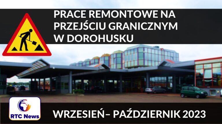 Remont na przejściu drogowym w Dorohusku