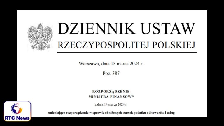 MF obniża stawkę VAT do 8% na wybrane towary i usługi