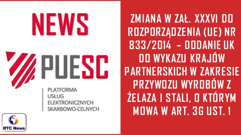 Zmiana w załączniku XXXVI do rozporządzenia UE nr 833_2014