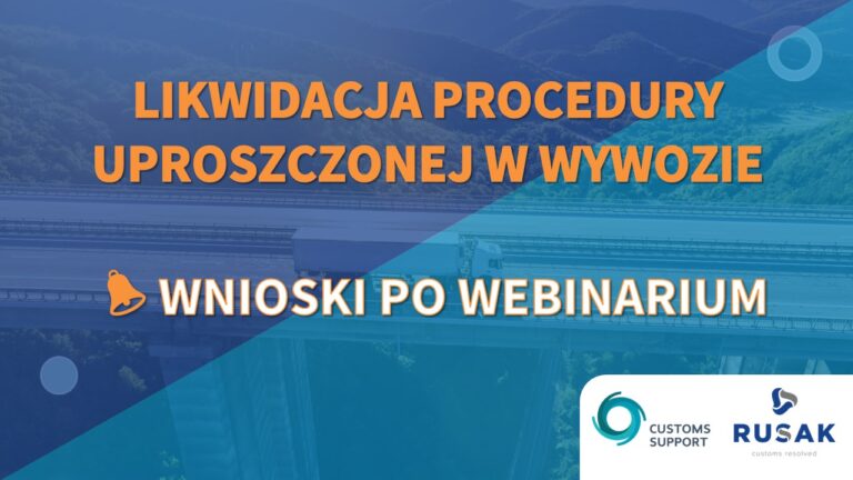 Likwidacja uproszczeń w wywozie ➡ krótkie podsumowanie webinarium