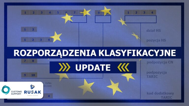 Rozporządzenia klasyfikacyjne - sierpniowy update