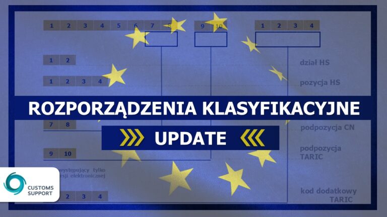 Rozporządzenia klasyfikacyjne - update wrześniowy